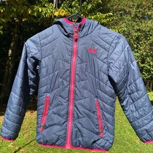 Under Armour Cold Gear Slate Blue & Pink Jacket.